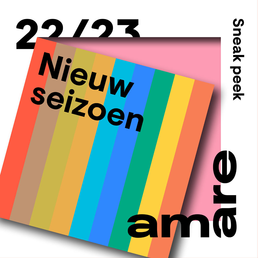 Cover van de brochure van Amare voor seizoen 21/22.